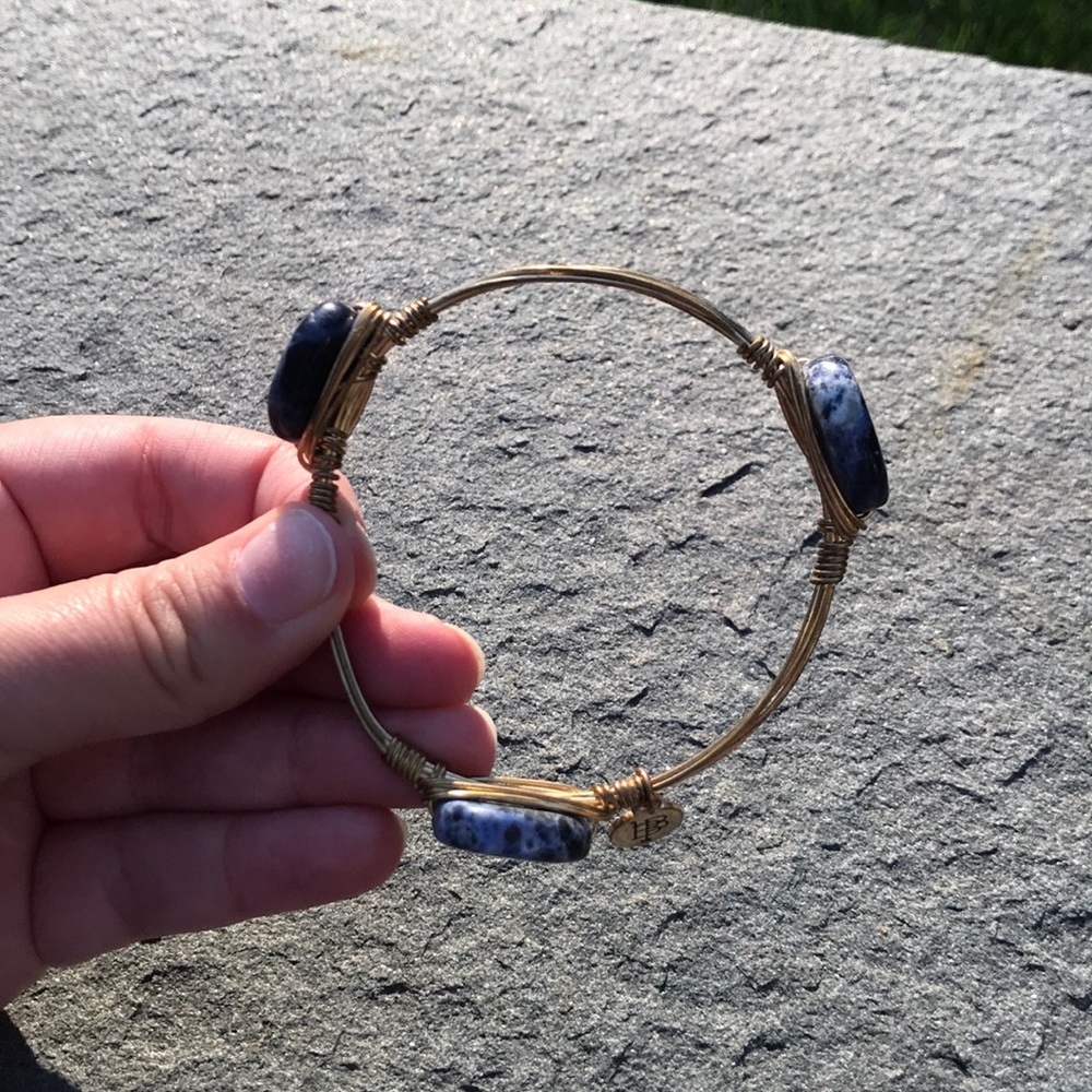 Bourbon and Bowties Blue Stone Bangle